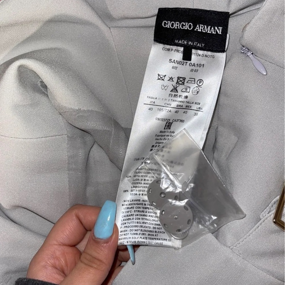 Light grey Giorgio Armani skirt